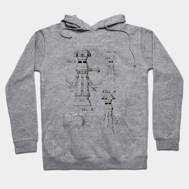 Medical Assistant Droid (black) Hoodie by Big Term Designs